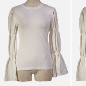 PATRIZIA LUCA BELL SLEEVE DETAIL TOP S
